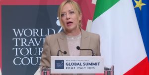 Giorgia Meloni, primera ministra de Italia. Imagen: Captura de pantalla de YouTube de la Presidencia italiana