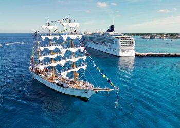 Buque Cuauhtémoc arribó a Cozumel