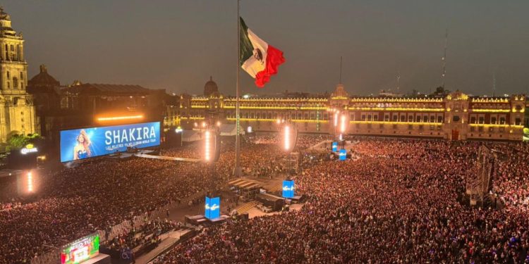 Shakira convocó a más de 400 mil fanáticos