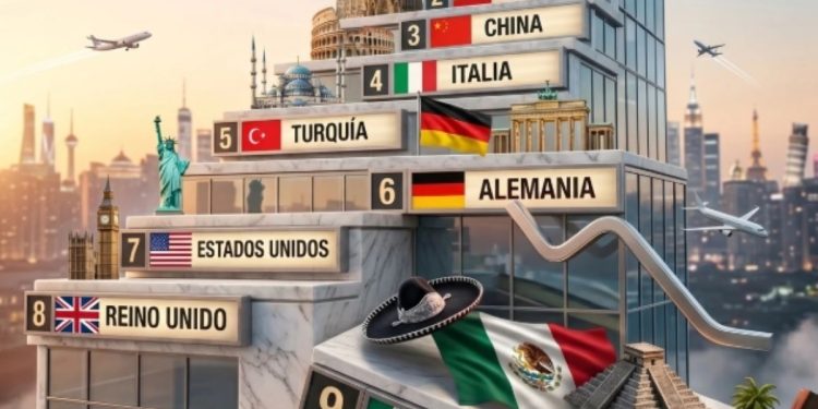 Prevén derrumbe de México en ranking de países más visitados